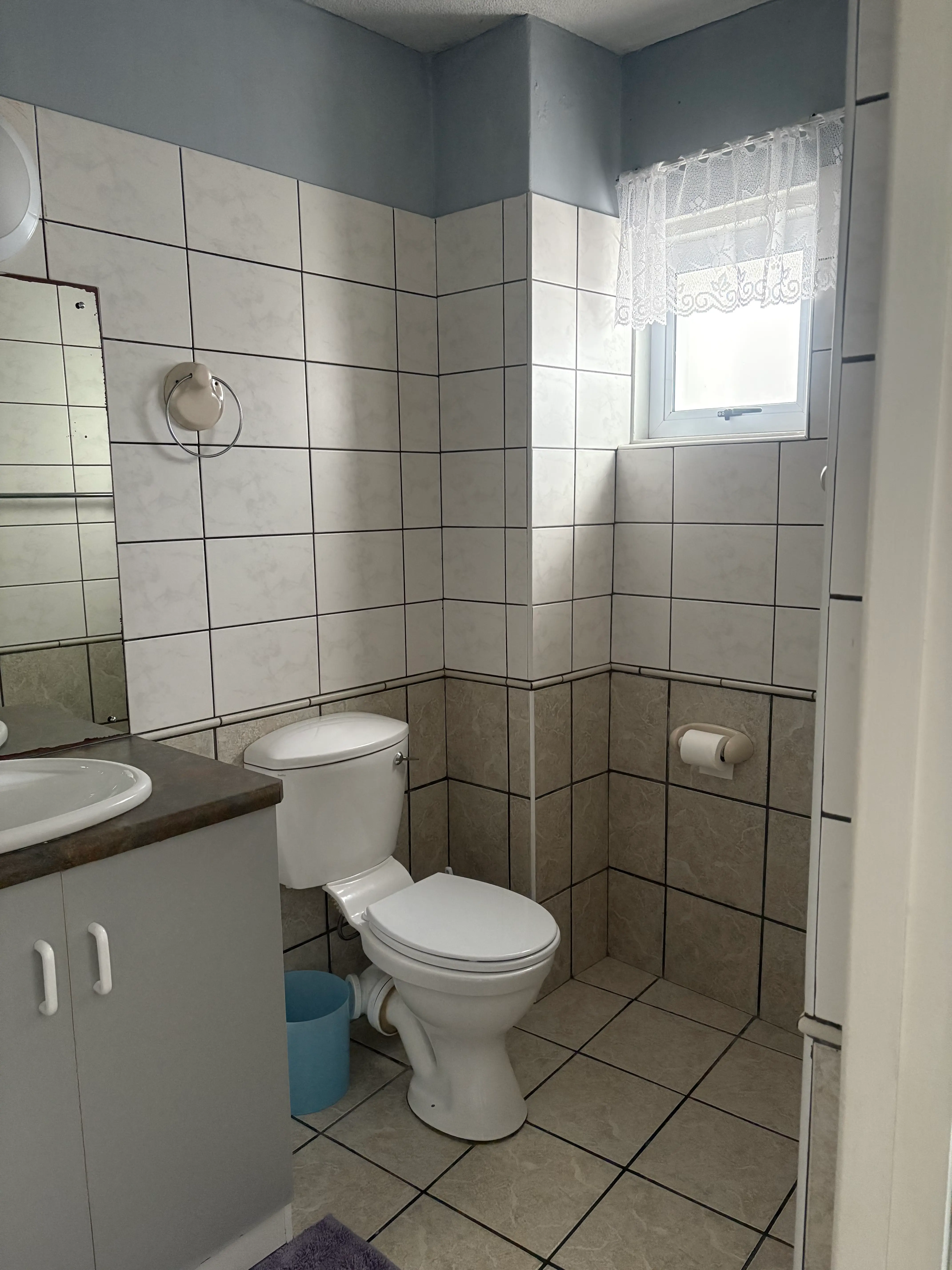 Spare bedroom bathroom view 2